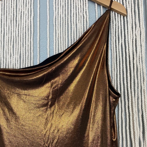 NWT Forever 21 Metallic Dress - Picture 5 of 7